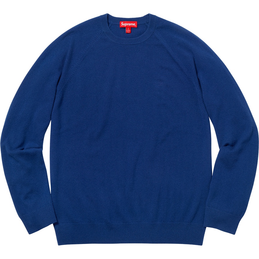 Supreme Cashmere Sweater (FW18) Dark Royal - Novelship